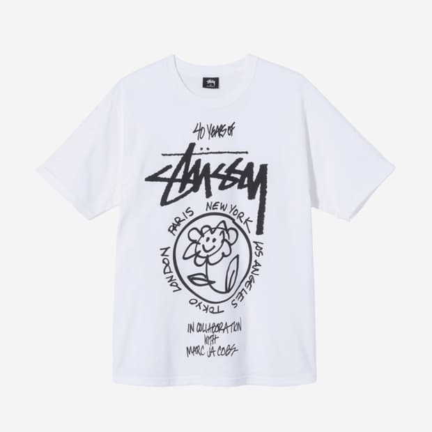 [L] 스투시 x 마크 제이콥스 40 월드투어 티셔츠