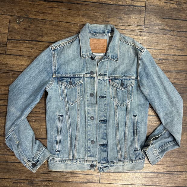 리바이스 데님 트러커 연청자켓 S