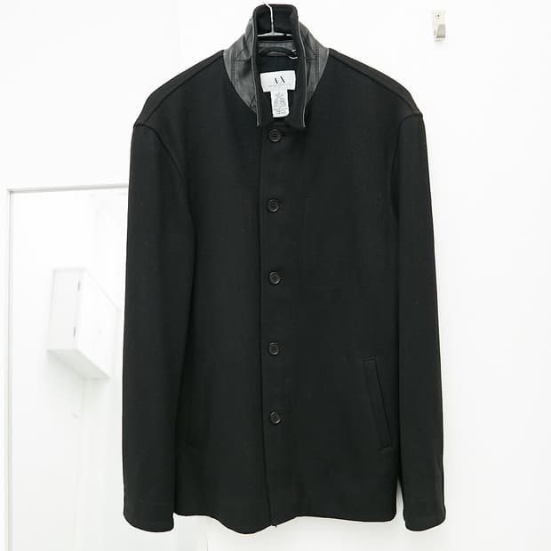 Leather Collar Jacket