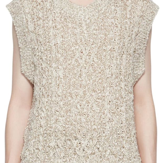 앤더슨벨 베이지 코튼 베스트 / 남성 조끼/ 남성 베스트 