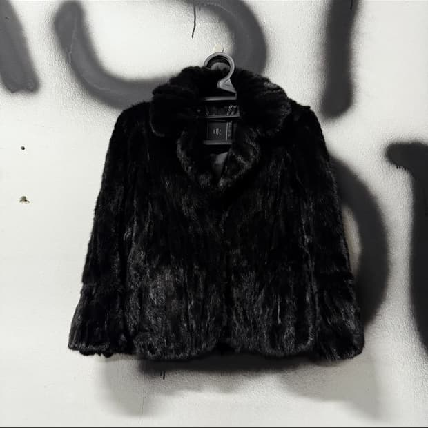 *판매중단예정/리얼 밍크 퍼자켓 블랙