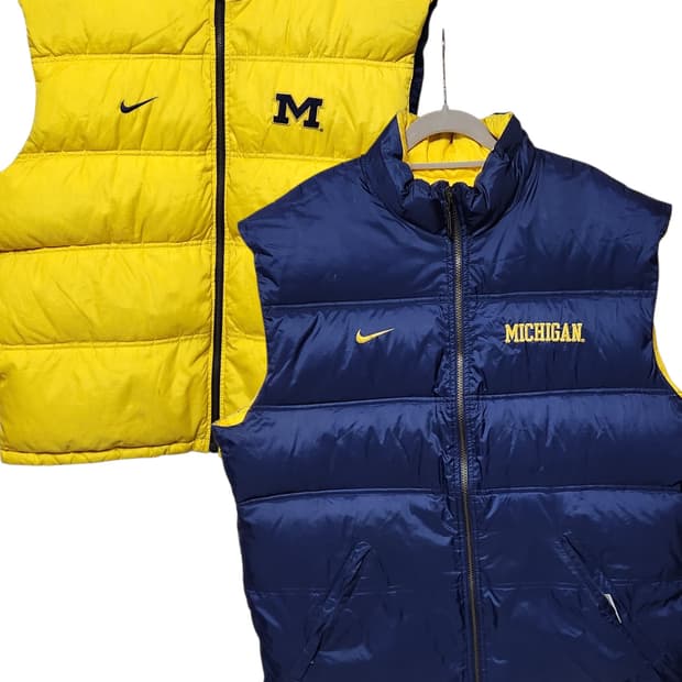 나이키 카키 올드스쿨 y2k 초경량 점퍼 자켓