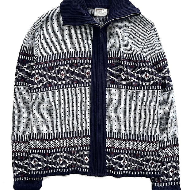 빈티지 집업 가디건