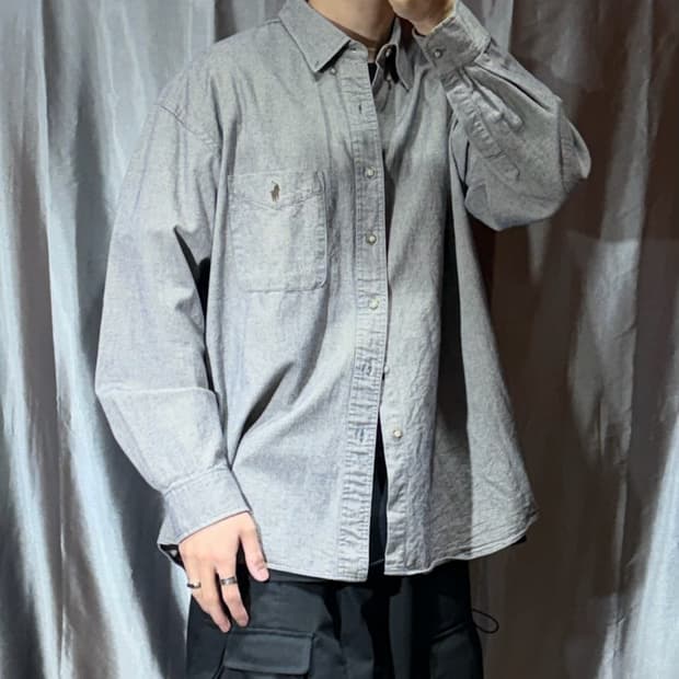 L 폴로랄프로렌 브라운포니 원포켓 멀티컬러 셔츠