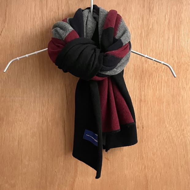 꼼데가르송 셔츠 패턴 머플러