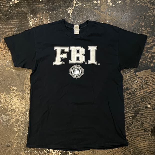 빈티지 FBI 티셔츠