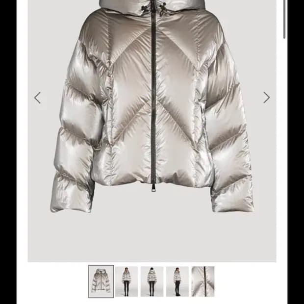 몽클레어 FRELE 후드 다운 패딩 그레이