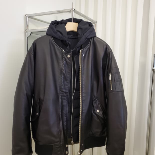 인스타펑크 양가죽 양면 ma1  항공점퍼