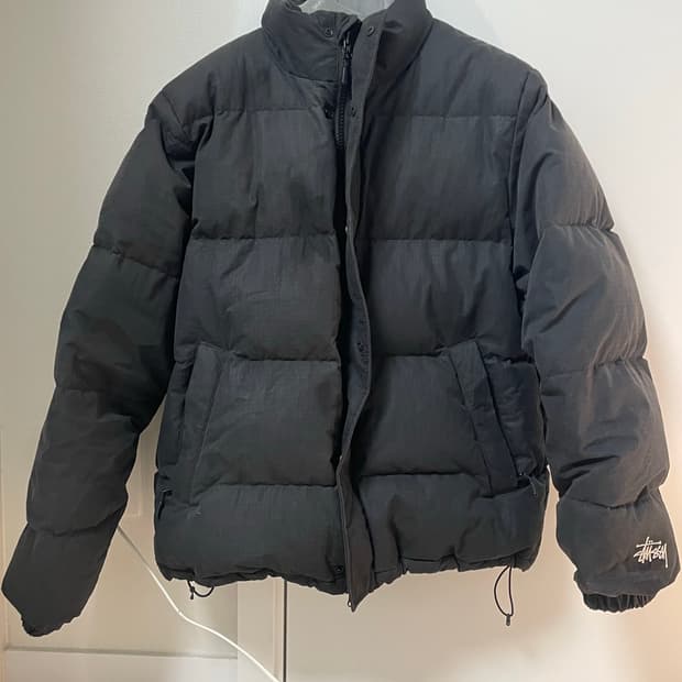 스투시 립스탑 패딩 