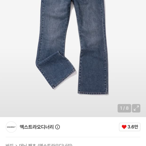 엑스트라오디너리 플레어 데님 L
