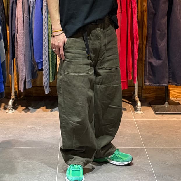 36in Lee 리 USA 벨티드 퍼티그 절개 카키 코튼팬츠