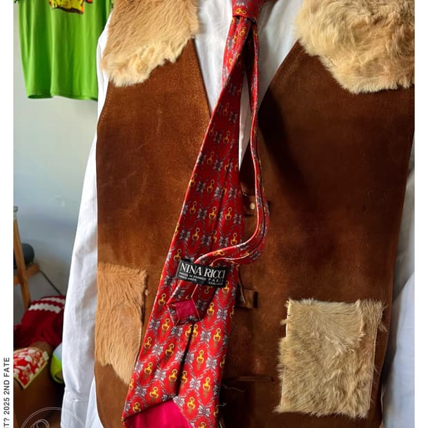 1980-90s NINA RICCI France Old Silk Tie