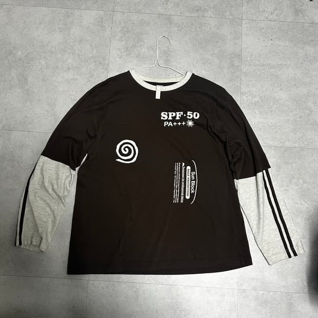 기준 kijun 롱슬리브 나그랑 브라운 L