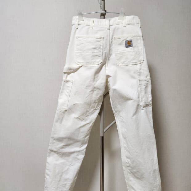 칼하트 더블니 화이트 아이보리  29x32