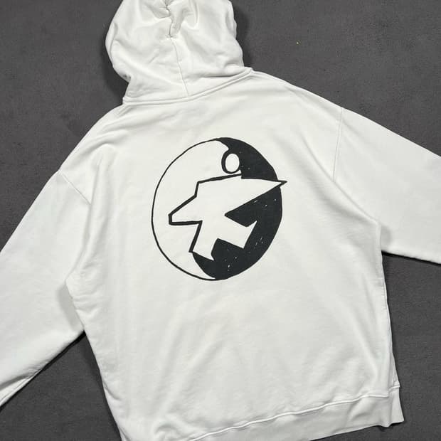 스투시 x 아워레가시 워크샵 서퍼맨 화이트 후드티