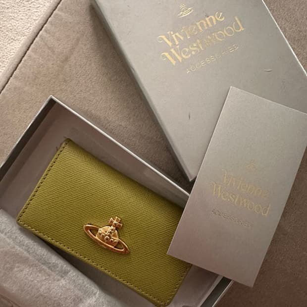 비비안웨스트우드 반지갑 카드지갑 키케이스 연두색 풀박
