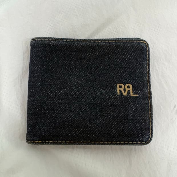 더블알엘데님반지갑