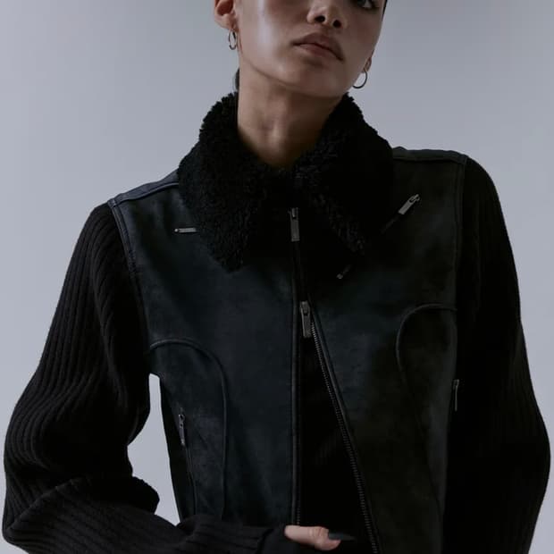 2-way Crack Leather Jacket