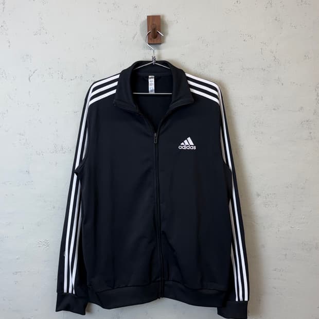 아디다스 기본 삼선 트랙탑 져지 블랙