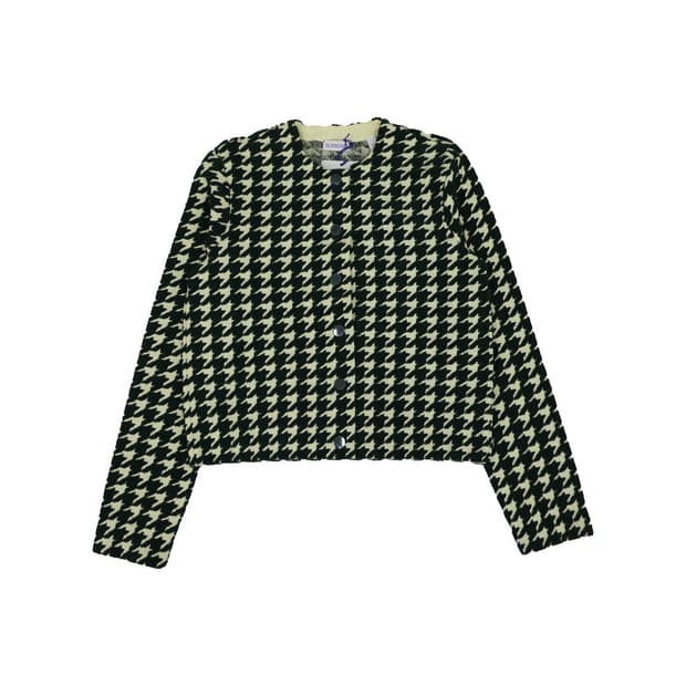 버버리 8080858 하운드투스 코튼 블렌드 가디건 그린 