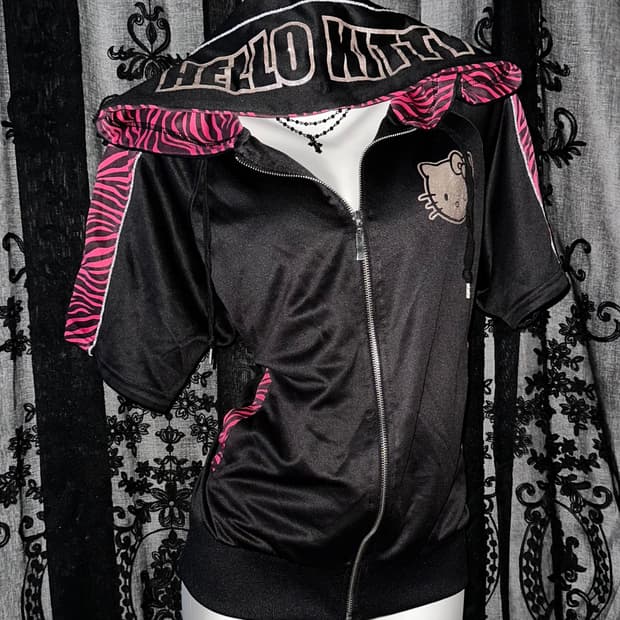 Hot Pink Zebra Hooded Zip-Up