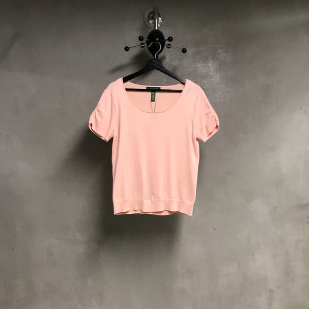 랄프로렌 반팔 니트 핑크 L(W)