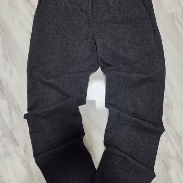 시스템옴므 차콜 그레이 밴딩 슬랙스