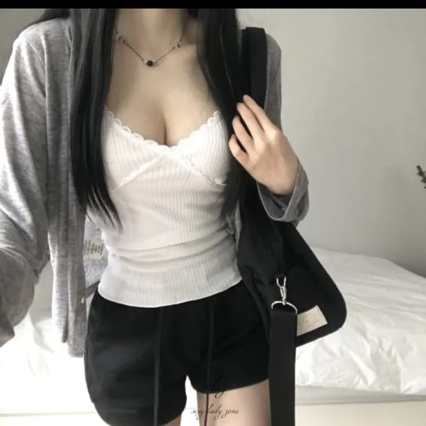 Selez 보카시 찰랑 여리핏 루즈 가디건