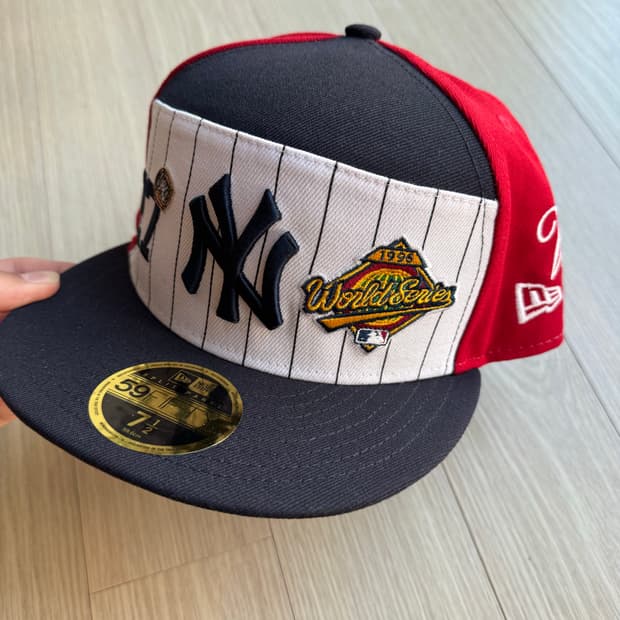 새상품 mlb 스크립트 스플릿 패널 59fifty 712 뉴욕양키스
