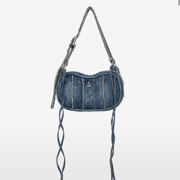 Afterhours DENIM CUT-OFF SHOULDER BAG