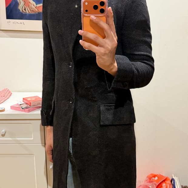 Yohji Yamamoto+NOIR dot jacquard coat