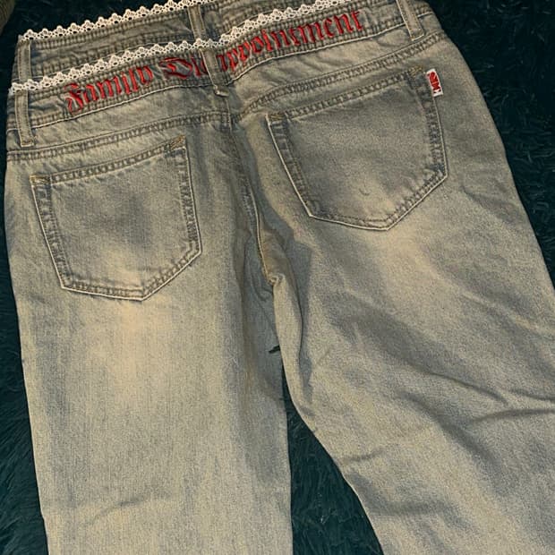 스컬프터 더블  웨이스트 부츠컷 데님