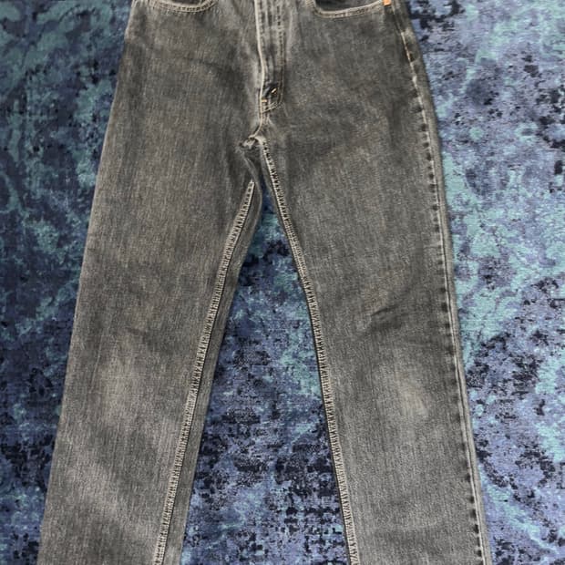 리바이스 흑청 스트레이트 데님