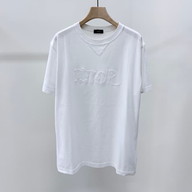 [S급/M] 디올 x 피터도이그 반팔 티셔츠 화이트