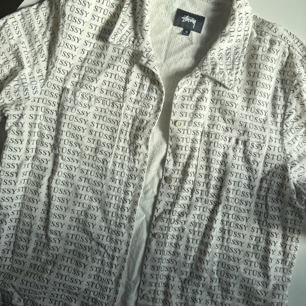 Stussy 코듀로이 반팔셔츠 여성용