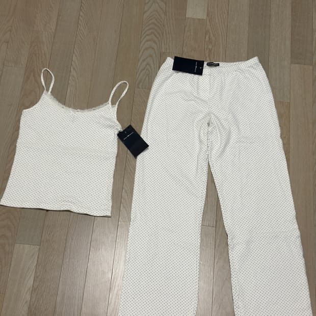 브랜디멜빌 도트 아일렛 나시+바지 (블루도트) 세트