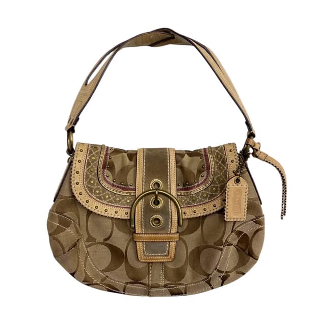 코치 y2k 스터드 호보백