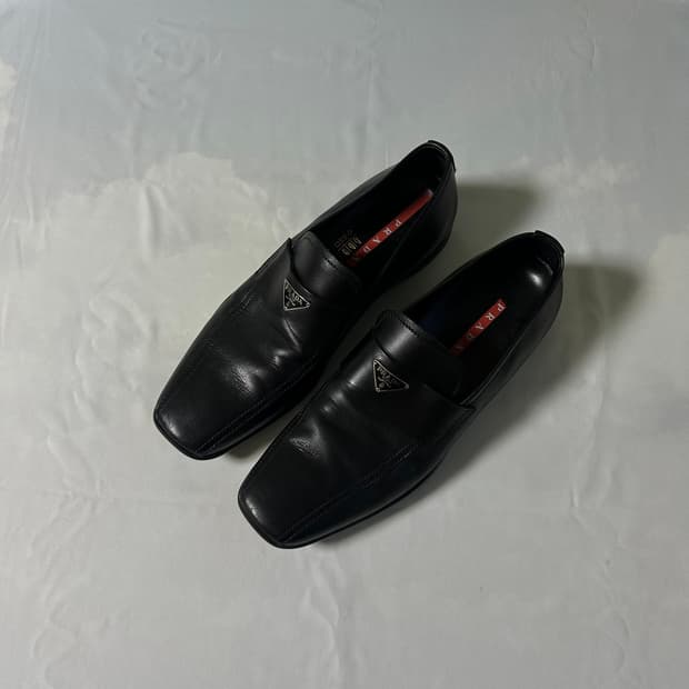 Prada sports strap loafers