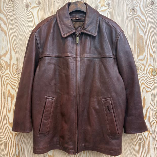 90s 입생로랑 레더 자켓