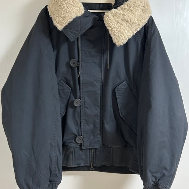 코드그라피 N2B 숏패딩 차콜 M