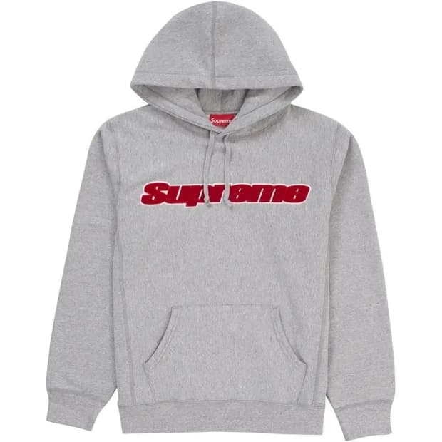 슈프림 셔닐 후드 후드티 후디 후드집업