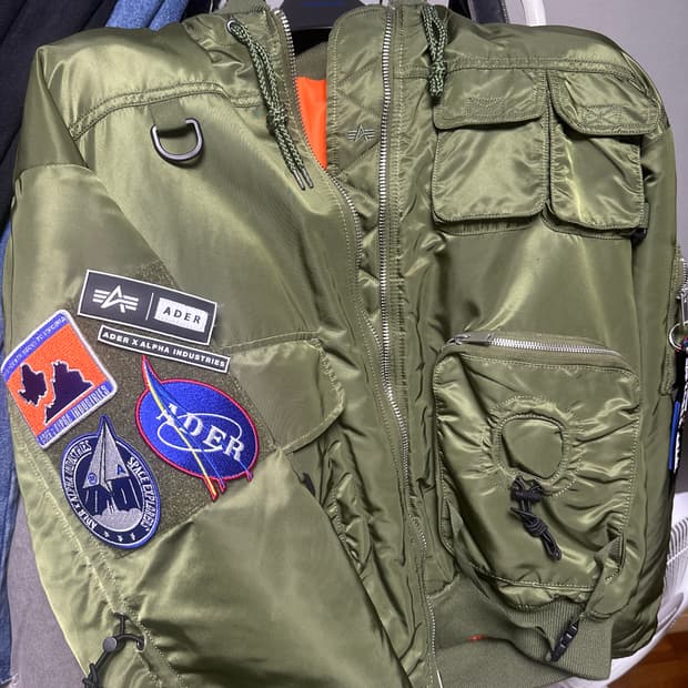 아더에러 x 알파인더스트리 MA-1  팝니다