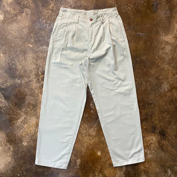 (XL) 90s dezert 카키색 팬츠