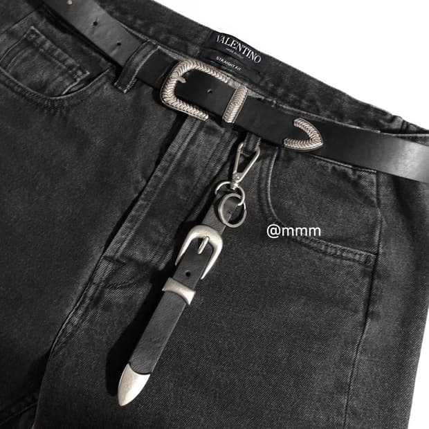 웨스턴 벨트 소가죽 키링