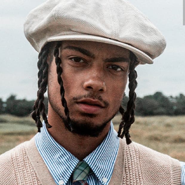 폴로 랄프로렌 × trendy golf 리넨 블렌드 헤링본  캡