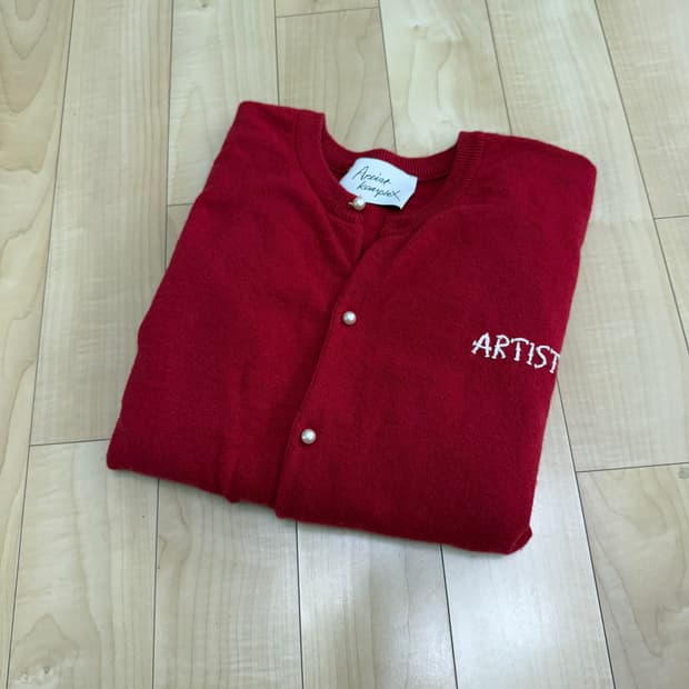 아티스트컴플렉스 가디건 레드