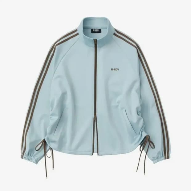 새상품) 널디 우먼스 리본 트랙 탑 쇼츠(25SS) 라이트블루 셋업 일괄