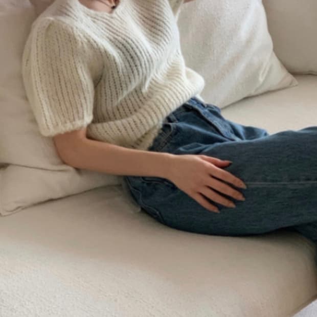 새상품 위드아웃썸머 헤더 니트