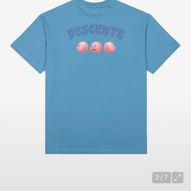 [DESCENTE x BALANSA] 그래픽 반팔 티셔츠 BLUE (SM