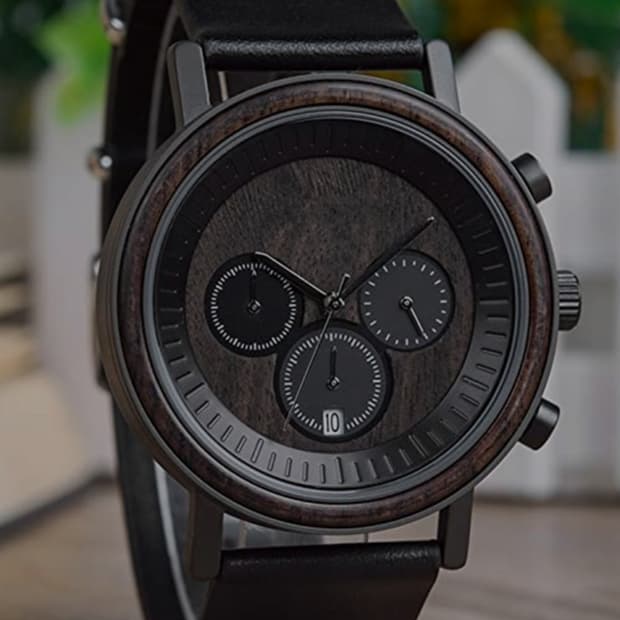 # 수제작 에보니나무 우드 핸드메이드 크로노시계 급처